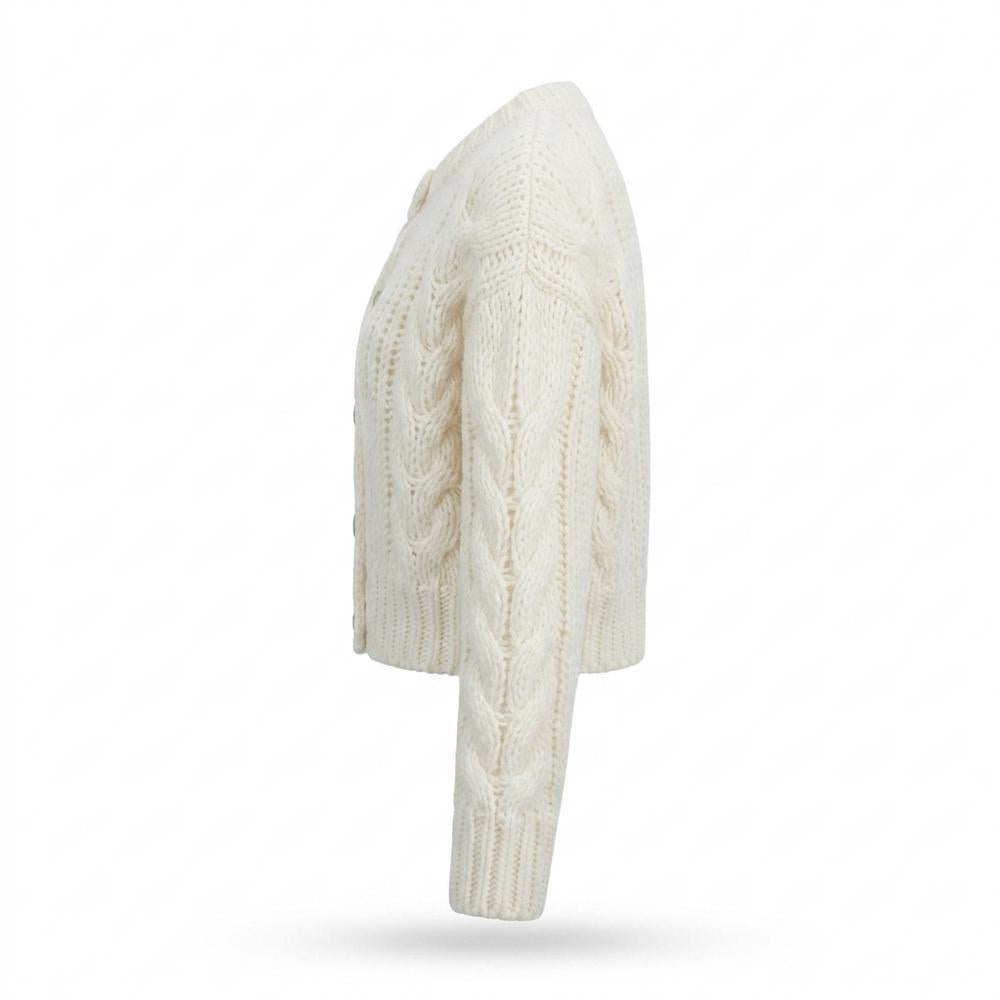 Gentleman Code - Mirot | Grobgestrickt Kurzgeschnitten Cardigan Damen