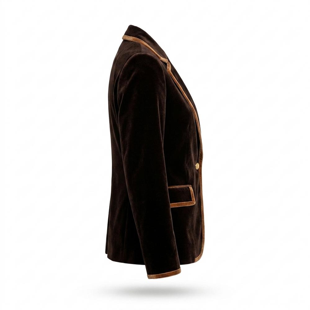 Gentleman Code - Lerem | Samtiger Paspelierter Sakko Damen