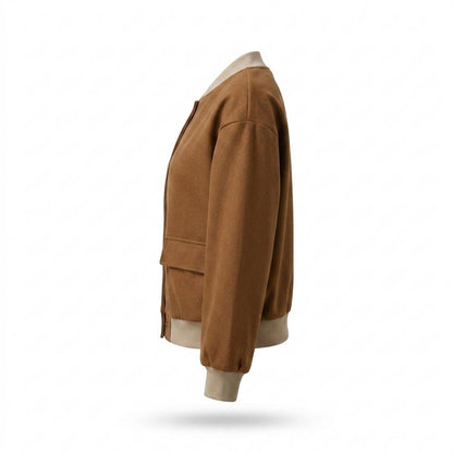 Gentleman Code - Yinit | Geknöpft Kontrastfarben Jacke Damen