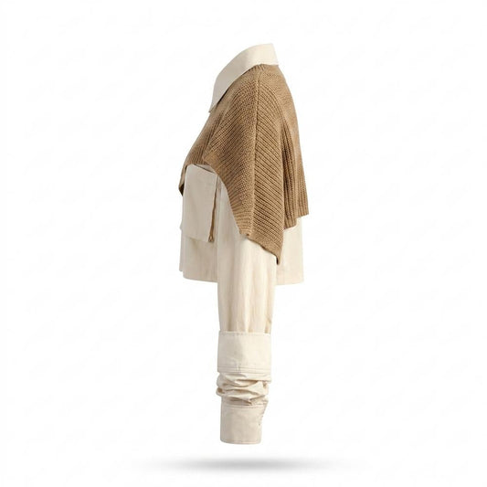 Gentleman Code - Norov | Kurzgeschnittener Gerippter Pullover Damen