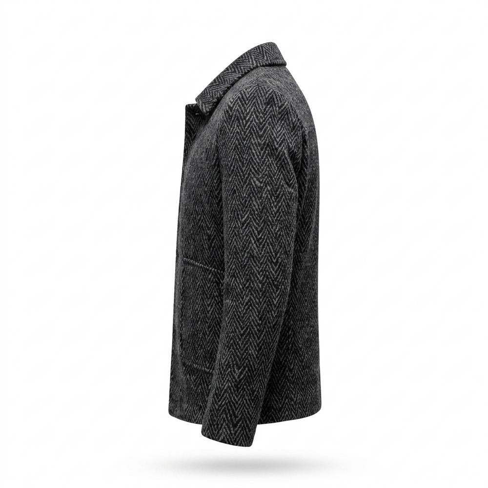Gentleman Code - Ralav | Fischgratgemustert Gefüttert Jacke Herren
