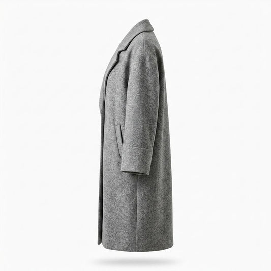 Gentleman Code - Eirik | Meliert Langgeschnitten Mantel Damen
