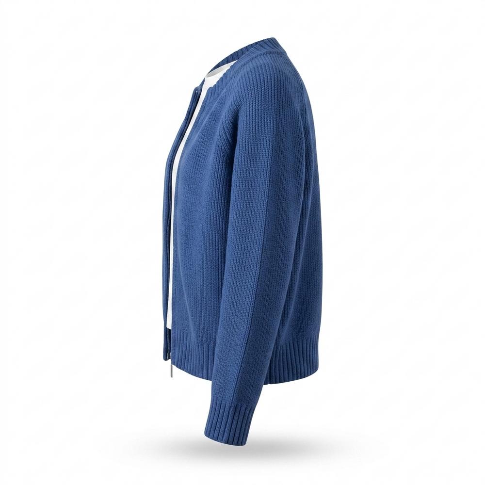 Gentleman Code - Vipok | Gezipte Gestrickte Strickjacke Damen