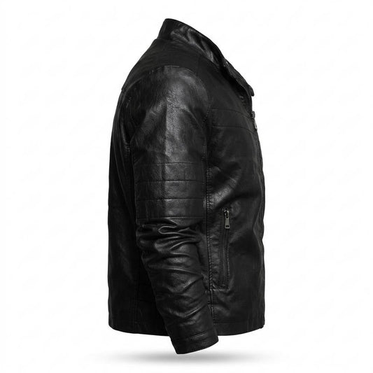 Gentleman Code - Dunod | Tailliert Gesteppt Lederjacke Herren