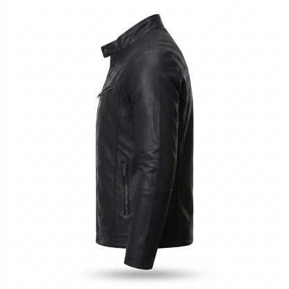 Gentleman Code - Vifat | Gefütterte Taillierte Lederjacke Herren