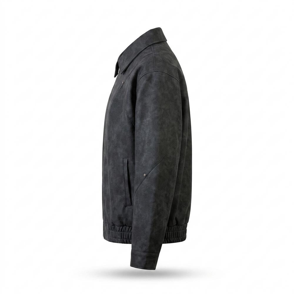 Gentleman Code - Dalan | Velourartig Hochschließend Wildleder-Jacke Unisex