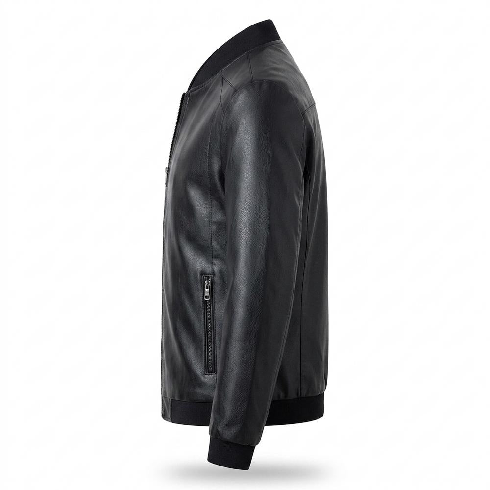 Gentleman Code - Temol | Gefütterte Matte Lederjacke Herren