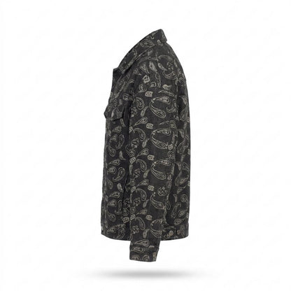 Gentleman Code - Vusan | Gemusterte Langärmlige Jacke Unisex