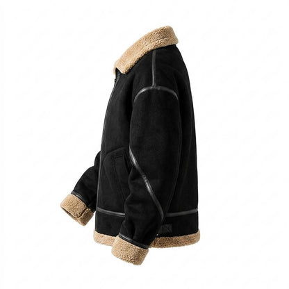 Gentleman Code - Zemit | Warm Gefüttert Wildleder-Jacke Herren