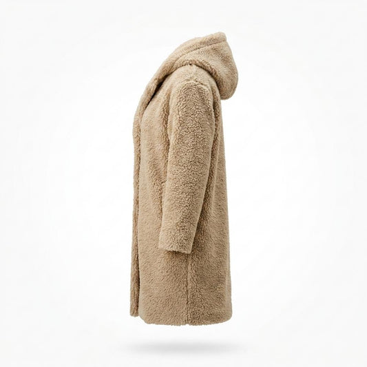Gentleman Code - Kugim | Plüschig Gekapuzt Mantel Damen