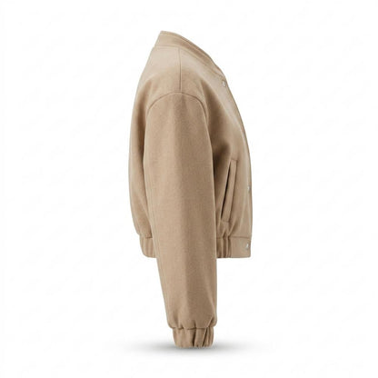 Gentleman Code - Yopos | Kurz Geschnitten Geknöpft Jacke Damen