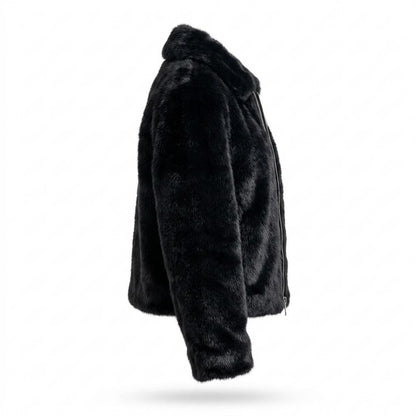 Gentleman Code - Ridod | Gefütterte Plüschige Jacke Damen