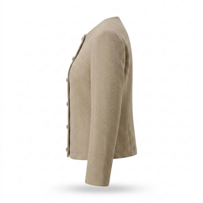 Gentleman Code - Rihus | Kragenlos Strukturiert Jacke Damen