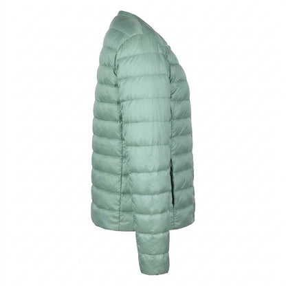 Gentleman Code - Eonuv | Gesteppte Kragenlose Jacke Damen