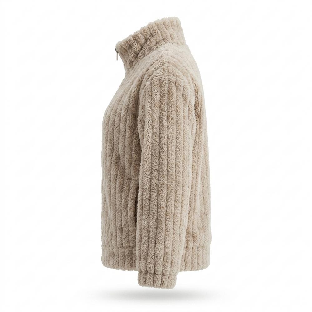 Gentleman Code - Datus | Gerippt Flauschig Jacke Damen