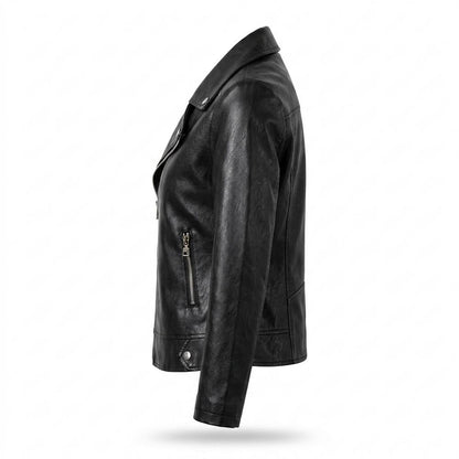 Gentleman Code - Canil | Asymmetrisch Tailliert Lederjacke Damen