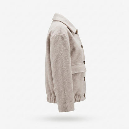 Gentleman Code - Nowen | Kurzgeschnittene Geknöpfte Jacke Damen