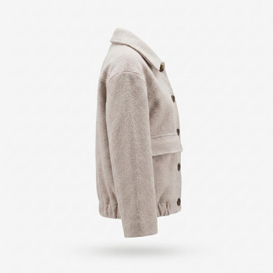 Gentleman Code - Nowen | Kurzgeschnittene Geknöpfte Jacke Damen