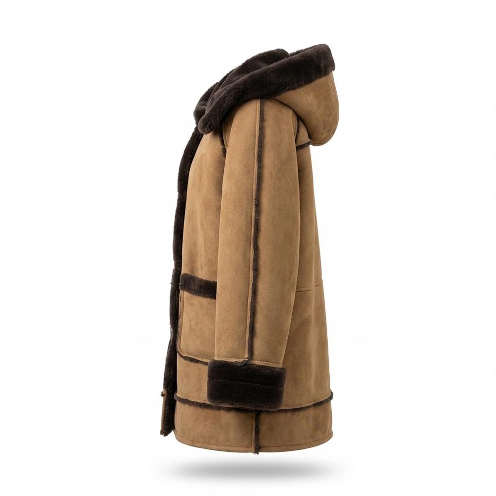 Gentleman Code - Zosel | Gefütterter Veloursartiger Mantel Damen