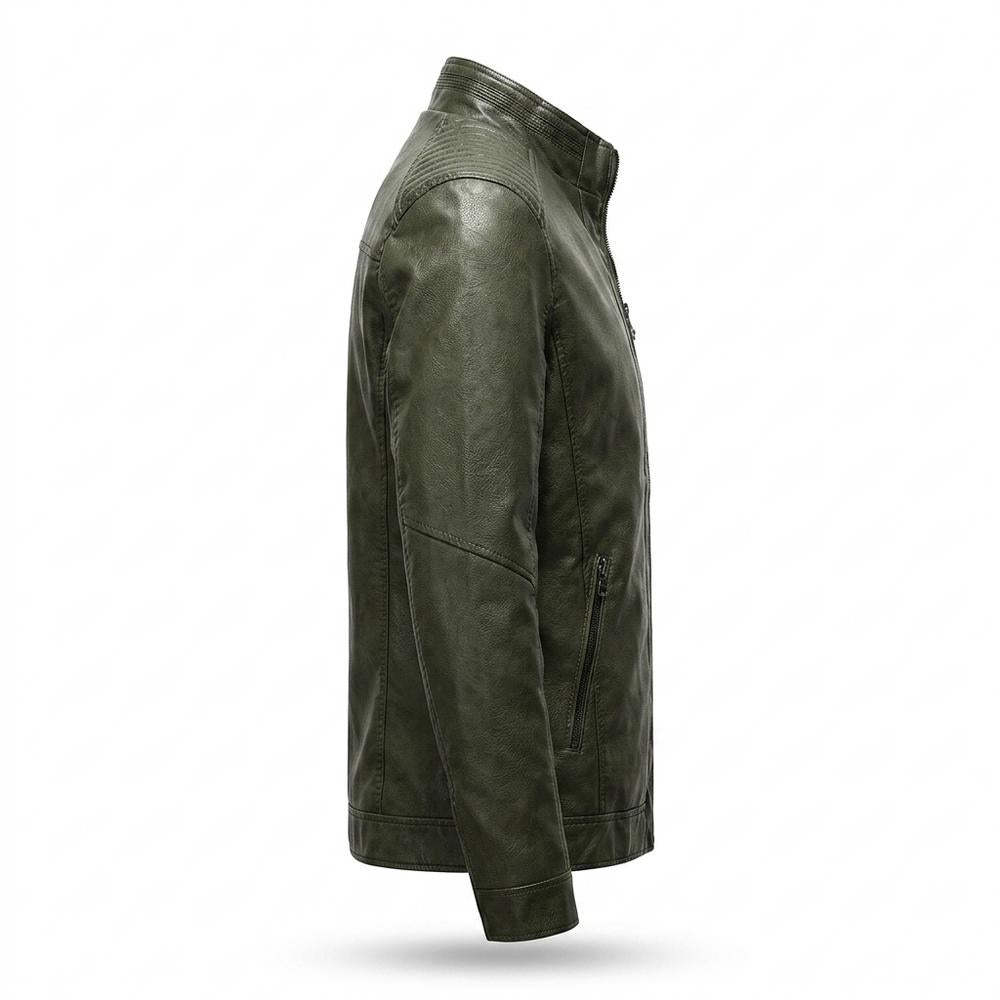 Gentleman Code - Simen | Gefüttert Gesteppt Lederjacke Herren