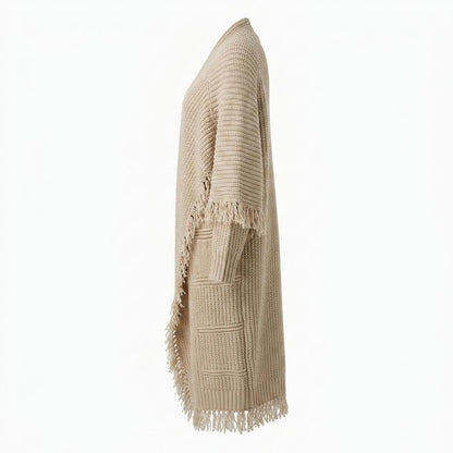 Gentleman Code - Augol | Langgeschnittener Grobstrick Cardigan Damen