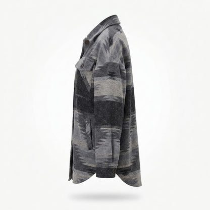 Gentleman Code - Tetot | Gemustert Geknöpft Jacke Damen