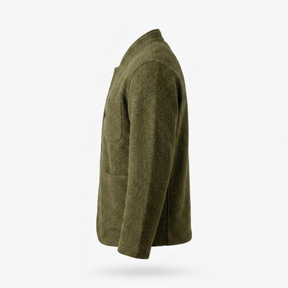 Gentleman Code - Vogum | Strukturiert Geknöpft Strickjacke Herren