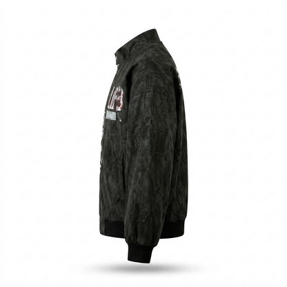 Gentleman Code - Soser | Strukturiert Bedruckt Wildleder-Jacke Unisex