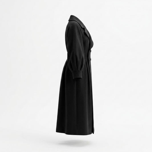 Gentleman Code - Yelid | Tailliert Voluminös Mantel Damen
