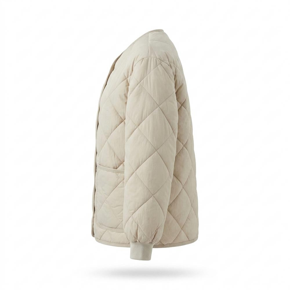 Gentleman Code - Yaged | Gesteppt Kragenlos Jacke Damen