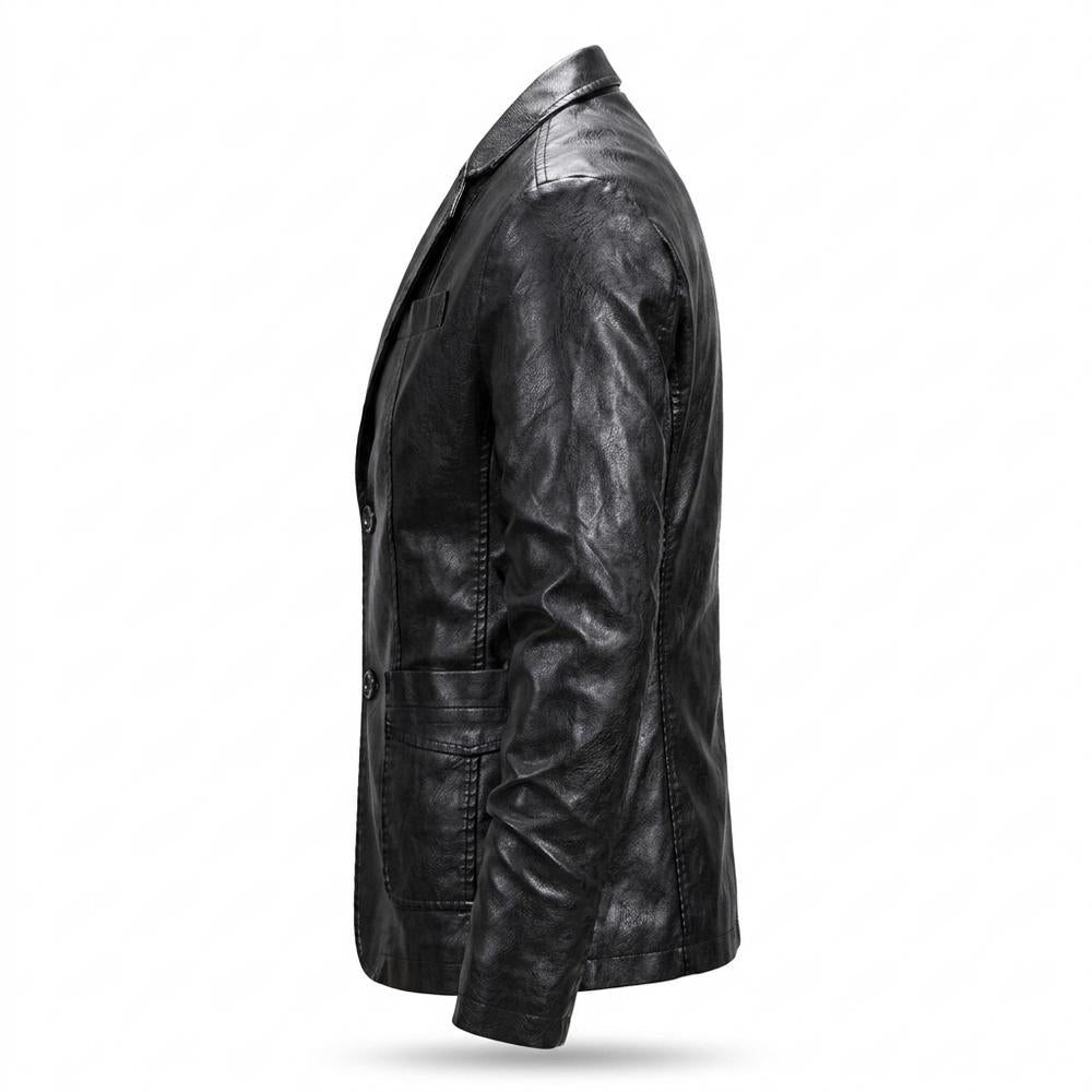 Gentleman Code - Tapul | Einreihige Taillierte Lederjacke Herren