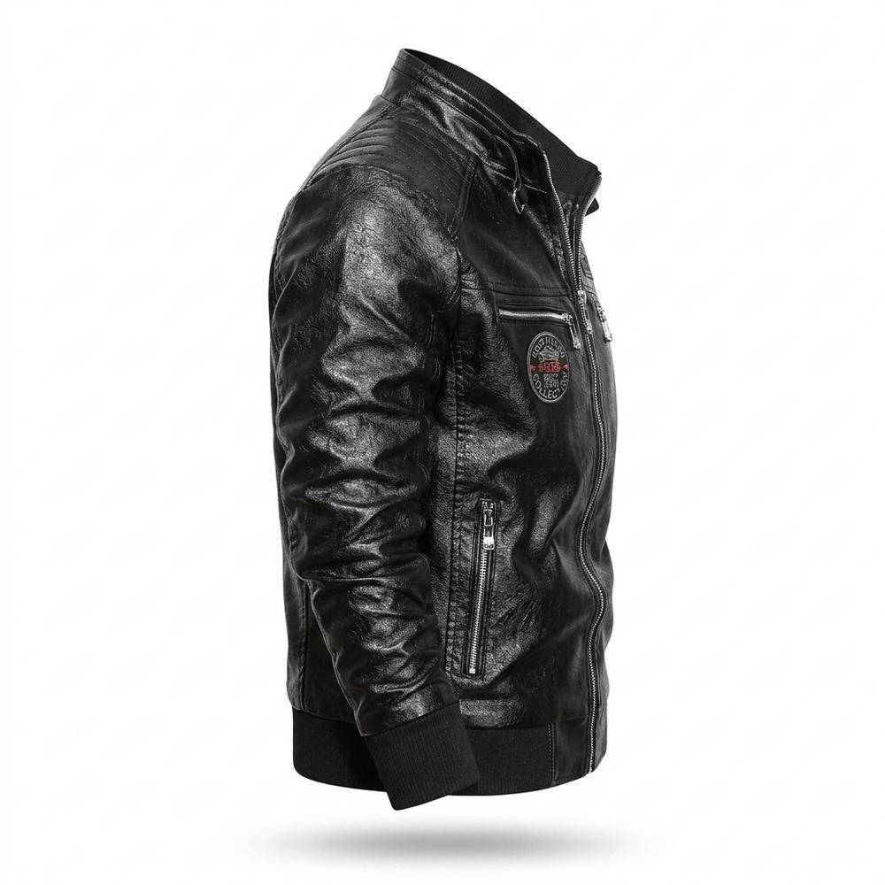 Gentleman Code - Lymar | Gesteppt Gefüttert Lederjacke Herren