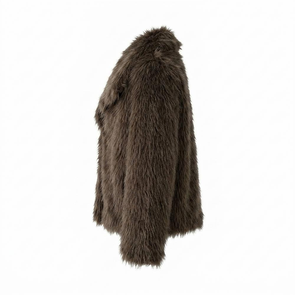 Gentleman Code - Nifim | Langhaarige Voluminöse Jacke Damen