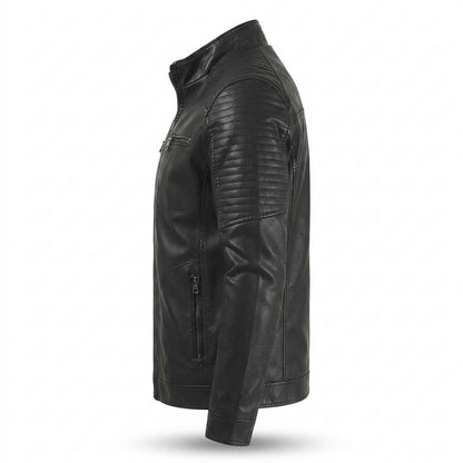 Gentleman Code - Kamar | Gefüttert Gesteppt Lederjacke Herren