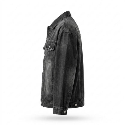 Gentleman Code - Nifat | Verwaschen Oversized Jacke Unisex