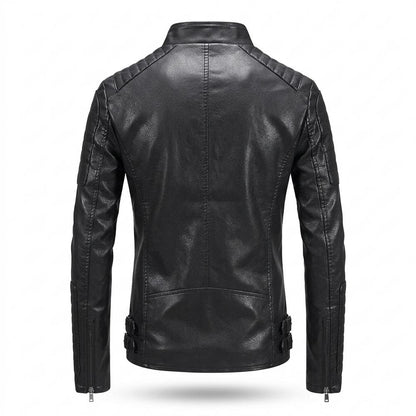Gentleman Code - Yiwal | Asymmetrisch Gesteppt Lederjacke Herren