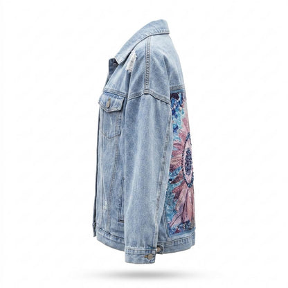Gentleman Code - Mesin | Bedruckte Oversized Jacke Damen