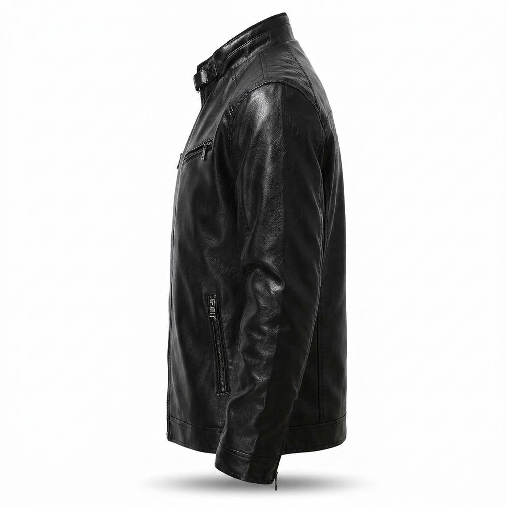 Gentleman Code - Valim | Gesteppte Taillierte Lederjacke Herren