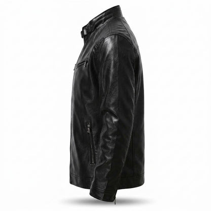 Gentleman Code - Valim | Gesteppte Taillierte Lederjacke Herren