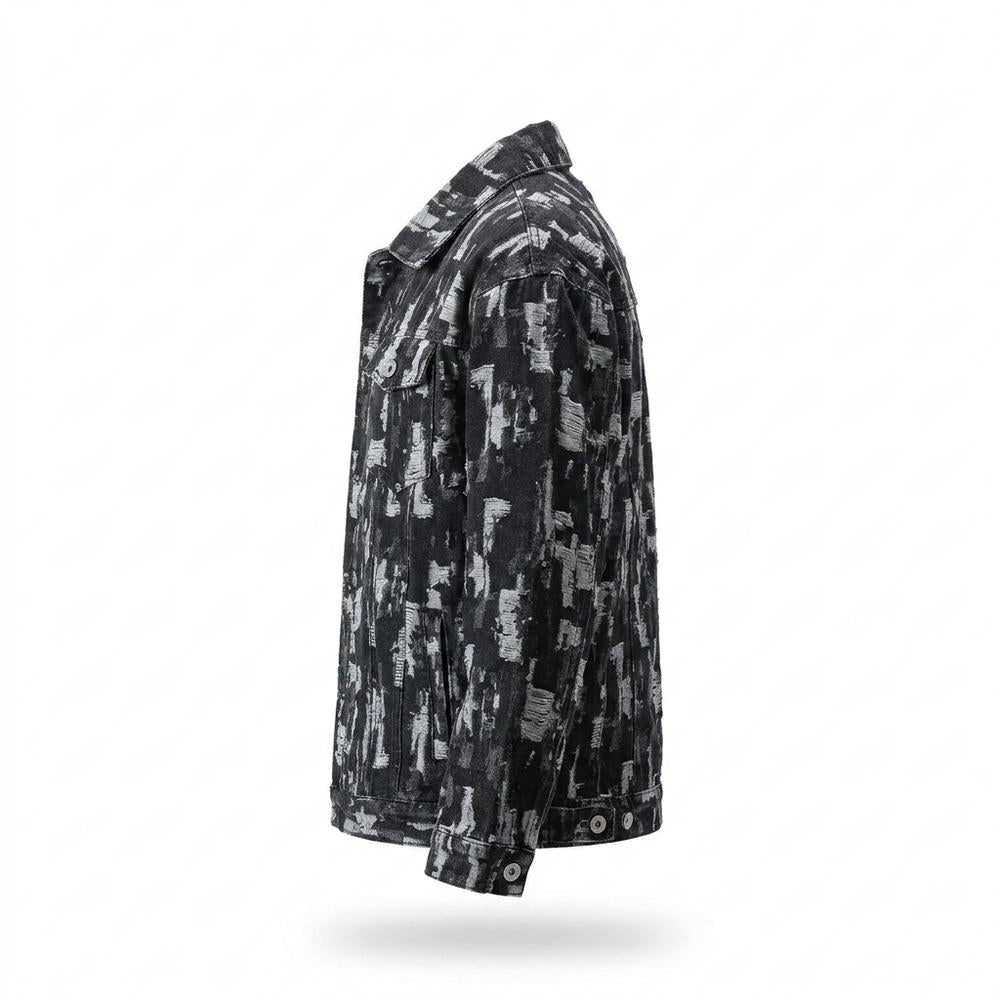 Gentleman Code - Nutos | Gemustert Geknöpft Jacke Herren