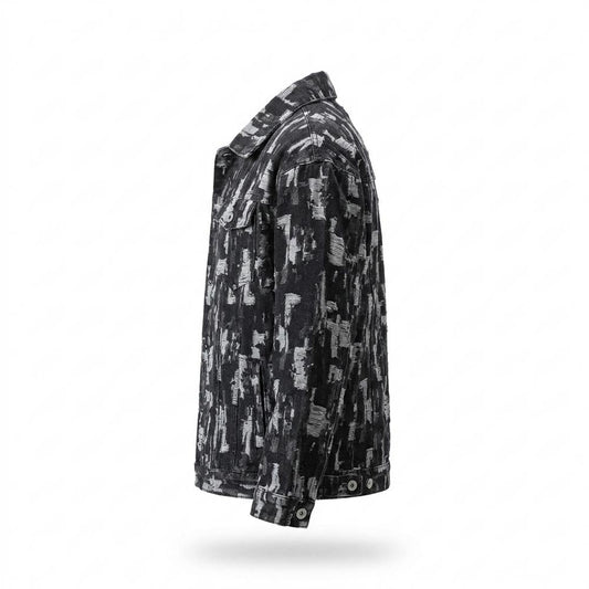Gentleman Code - Nutos | Gemustert Geknöpft Jacke Herren