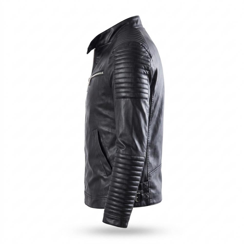 Gentleman Code - Visik | Tailliert Gesteppt Lederjacke Herren