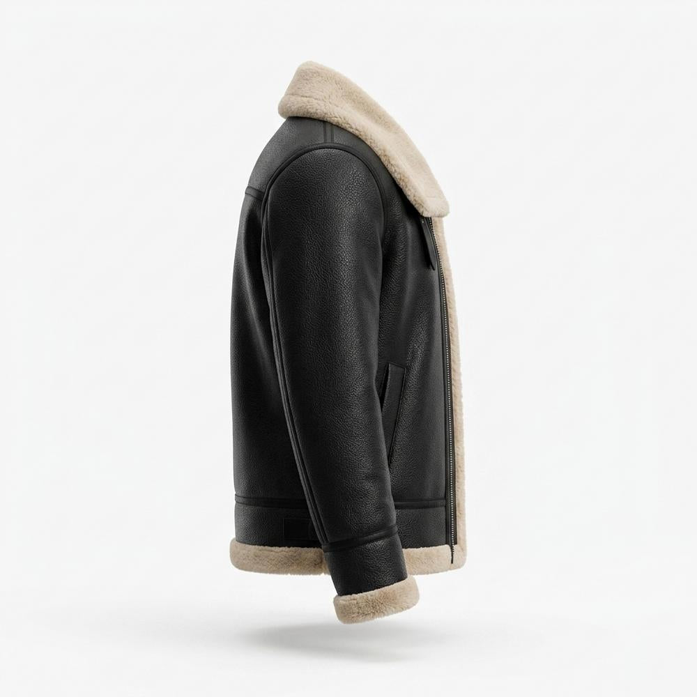 Gentleman Code - Yovet | Genarbte Gefütterte Lederjacke Herren