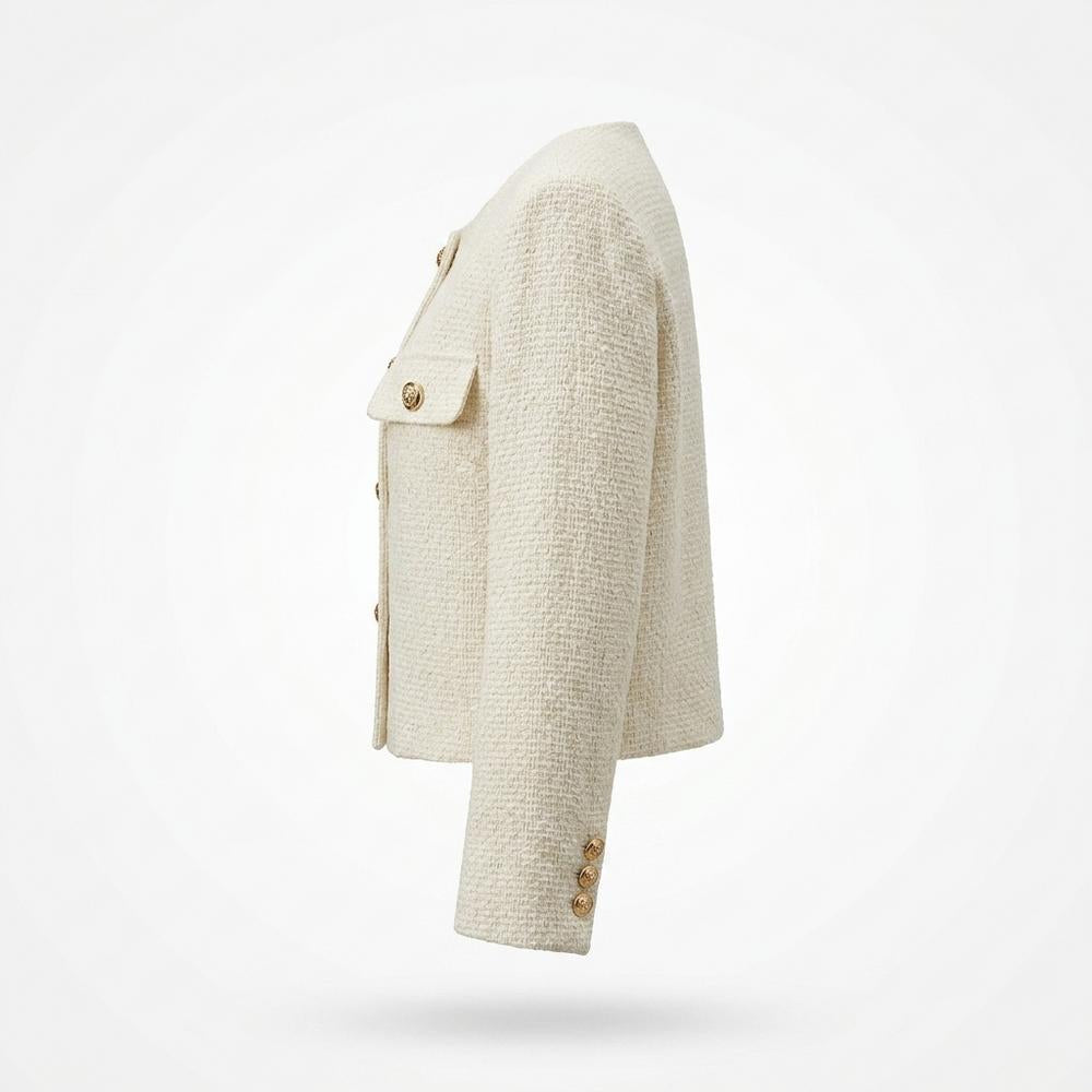 Gentleman Code - Lihul | Strukturiert Kurzgeschnitten Jacke Damen