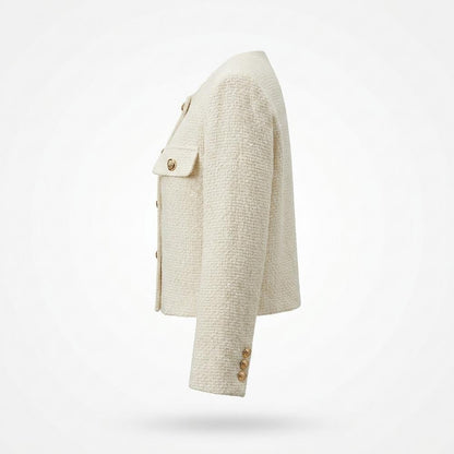 Gentleman Code - Lihul | Strukturiert Kurzgeschnitten Jacke Damen