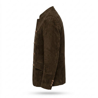 Gentleman Code - Tetom | Einreihig Aufgeraut Wildleder-Jacke Herren