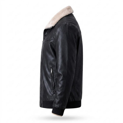 Gentleman Code - Kobes | Warme Gefütterte Lederjacke Herren