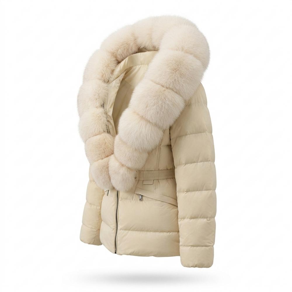 Gentleman Code - Nerok | Pelzbesetzt Gesteppt Jacke Damen