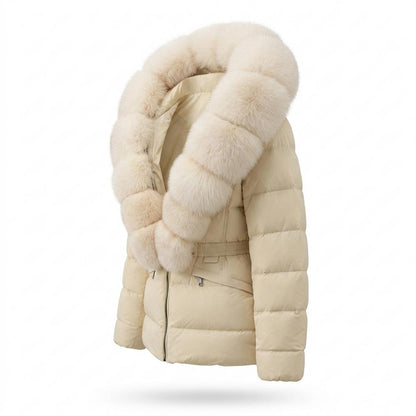 Gentleman Code - Nerok | Pelzbesetzt Gesteppt Jacke Damen