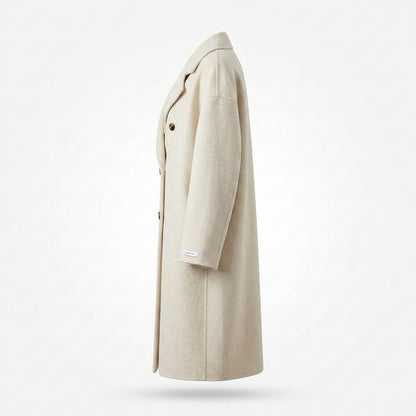 Gentleman Code - Kosad | Zweireihiger Wollener Mantel Damen